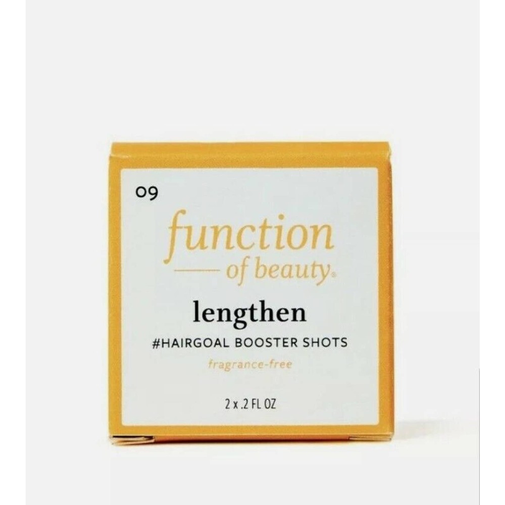 Function of Beauty Lengthen Set of 2 Booster Shots 2x0.2 fl oz Organic Hops Extr